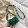 Mini Small Messenger Bag Women Girl Chain Purse PU Leather Brand Designer Handbags Ladies Retro Belt Buckle Crossbody Bags