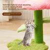 Small Flower Cat Tree with Sisal Scratch Board and Cat Bed, Space-Saving Cat Tower for Indoor Cats, Pet Decor