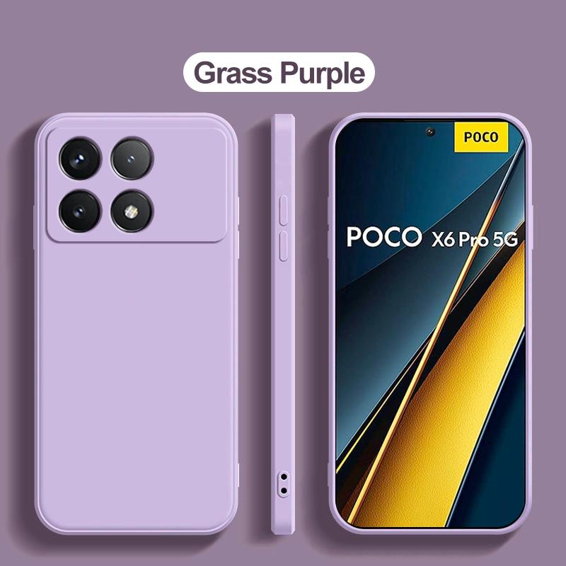Pro Poco X6 Pro Pouzdro Tekuté Silikonové Pouzdro na Telefon Pro Xiaomi Poco X6 Pro 5G Měkký Kryt