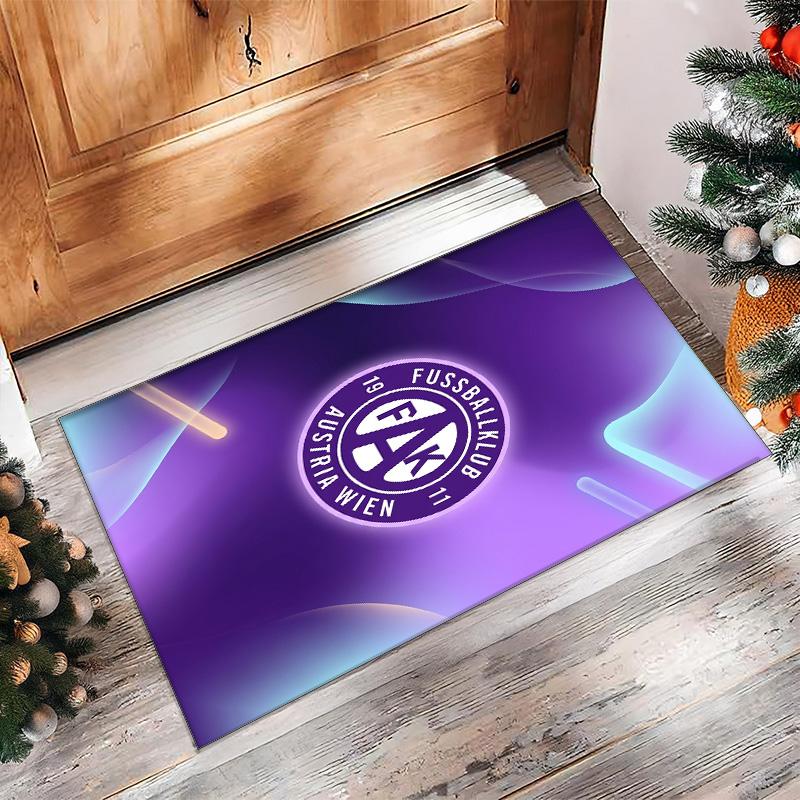 Austria Wien FC Soccer Football Pattern Soft Area Rug Non Slip Indoor Floor Carpet Sports Decor Mat for Bedroom