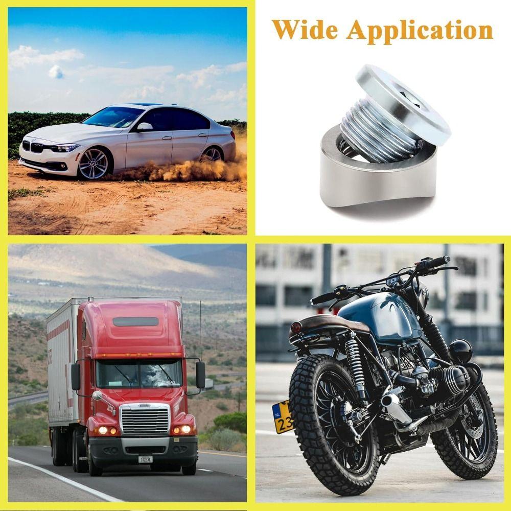 M18x1.5 Oxygen Sensor Bung Inner Hex Head Weld Bung Kit Anti-rust Bung Plug Nut