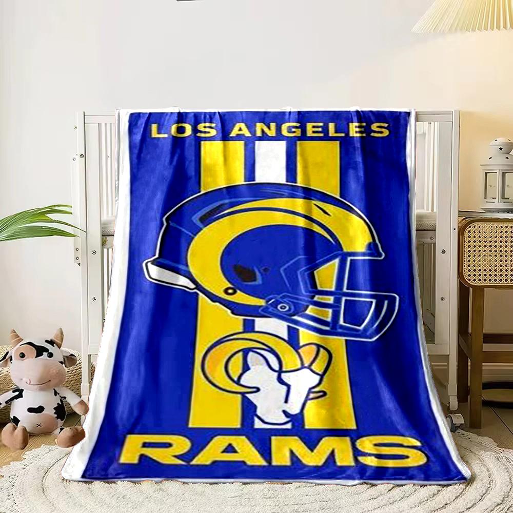 Los Angeles Rams Helmet Design Blanket Flannel blanket for bedroom, living room, sofa, and nap sofas
