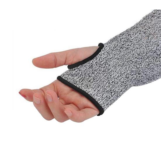 Anti-cut Wear-resistant Sleeve Open Finger Style Arm Protection Cover for Industrial