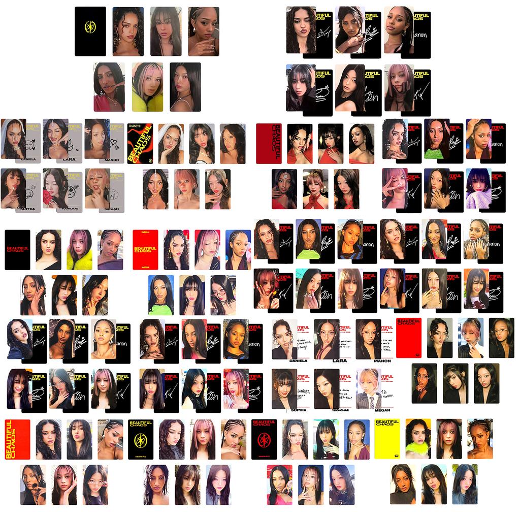 Girl Group Peripheral Accessories Girl Group Group Peripheral 6 Pcs Peripheral Card