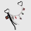 Bag Charm Handbag Chain Decoration for Women Gothic Punk Devil Eye Butterfly Tassels Pendant Accessories for Purse Chain