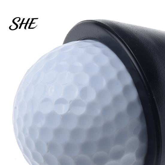Golf Ball Retriever Black Rubber Retriever, Grabber Suction Cup, Picker Putter Grip Upper Tool, Accessories