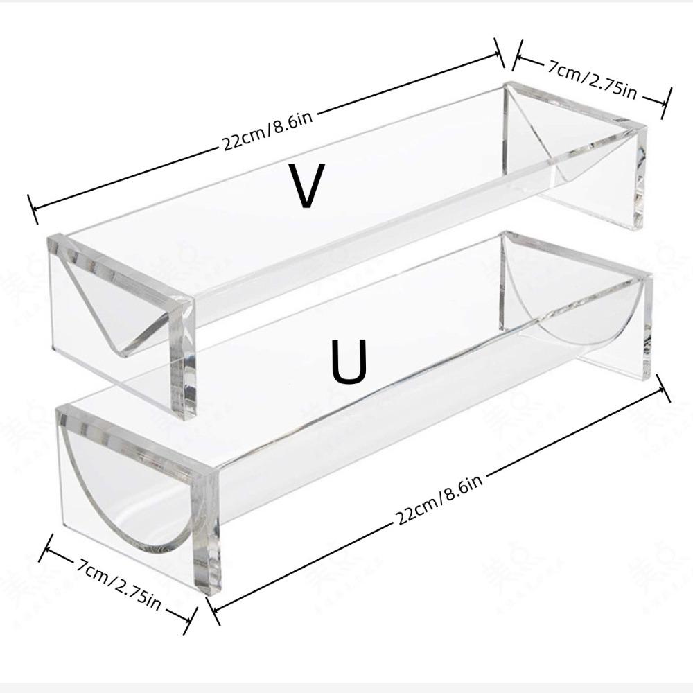 Durable Clear Cracker Tray Acrylic Cracker Holder Cracker Serving Tray Versatile 8.7*2.7in Biscuit Stand Serving Stand