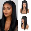 European American African Fashion Women's Headscarves Wigs Long Straight Hair Ice Silk Hairbands Synthetic Headbands