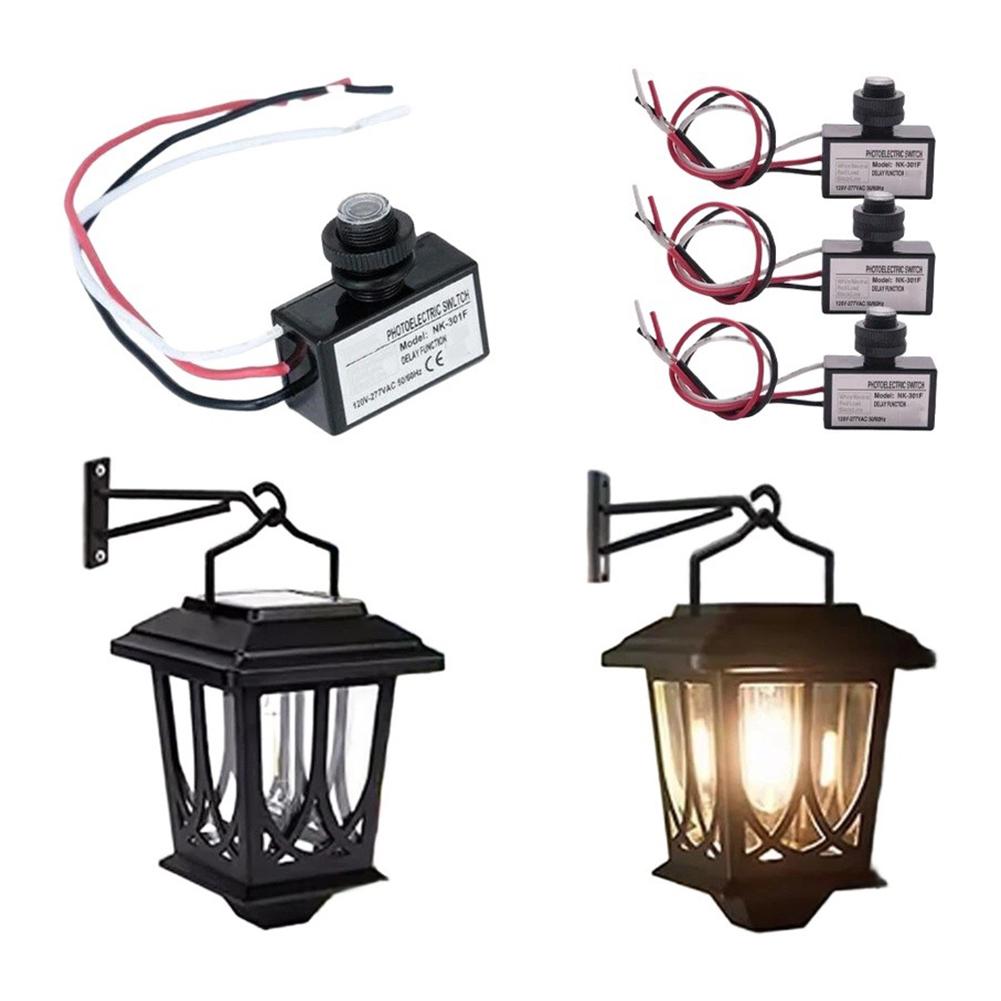 Photoelectric Switch 4 Units 120VAC To 277VAC Automatic Light Control Sensor for Garden Entrance Barn Lighting