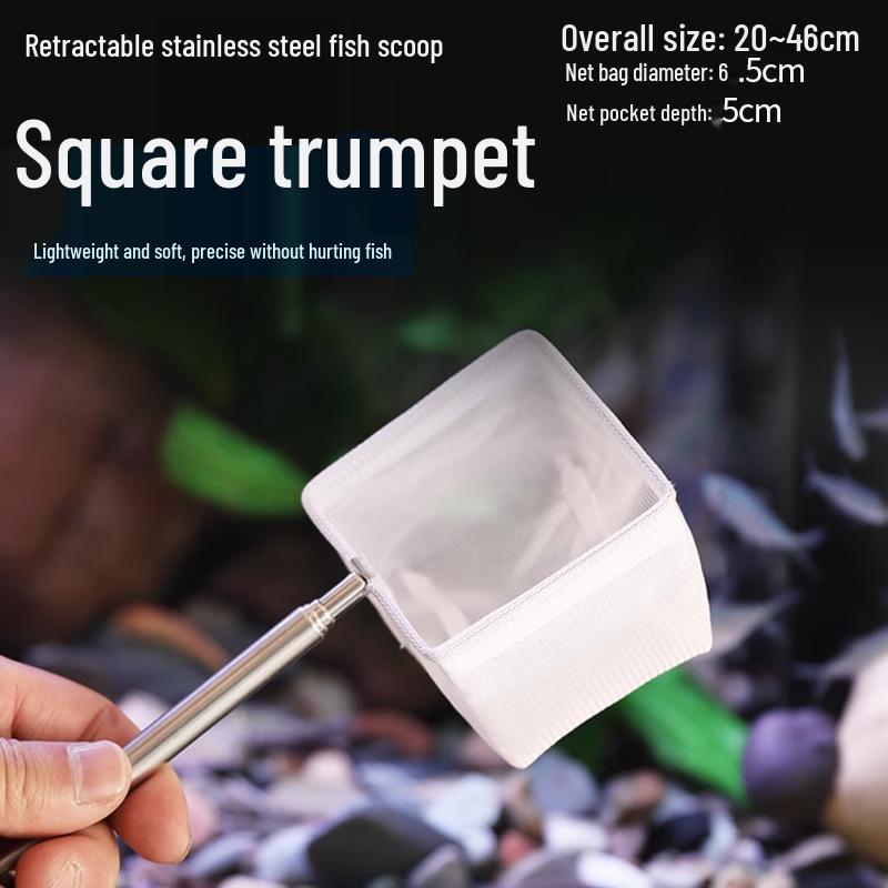 Stainless Steel Retractable Fishing Net for Aquariums and Tropical Fish