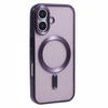 For iPhone 16 Case Matte Electroplating Phone Cover Compatible with MagSafe