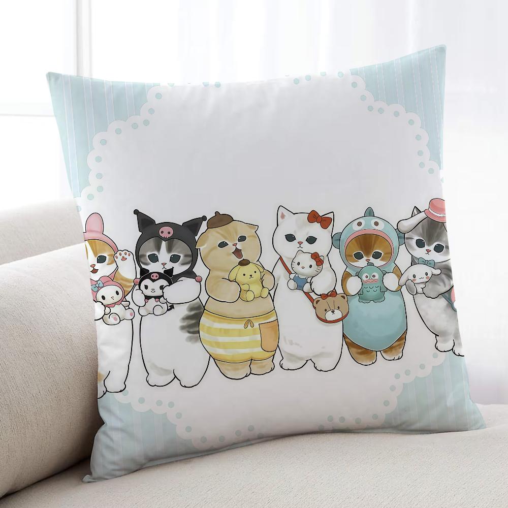

Cute MMofusandES cushion cover Home Bedding Sofa living Room pillowcase Simple Soft Skin Cushion Cover Party Gift 30x30cm