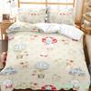 Hot Air Balloon Duvet Cover Set Single King Cartoon Animal Bedding Set Cute Sika Deer Elephant Comforter Cover For Kids Teens