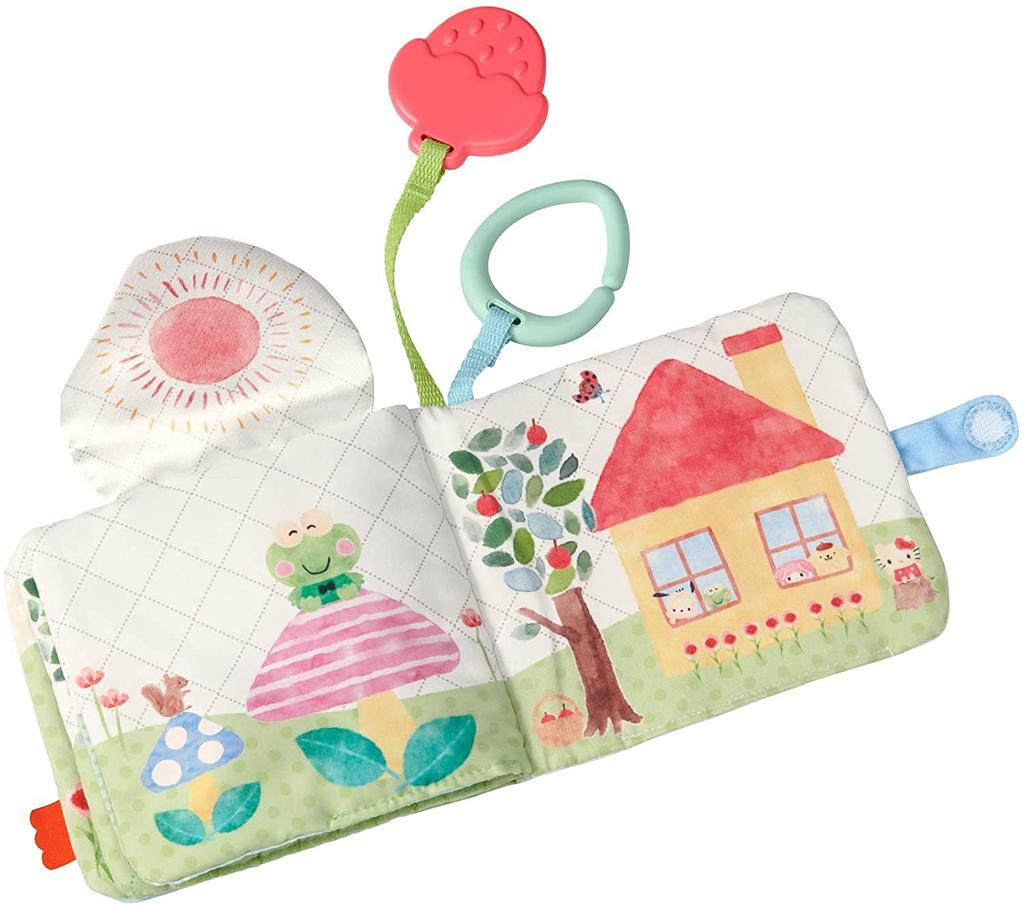 Fisher Price Sanrio Baby Fluffy Cloth Picture Book [Ages 0+] [Educational Toy] [Cloth Toy] [Teething] GXC11