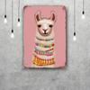 Llama Animal Retro Vintage Tin Sign Poster Decorative Plaque Metal Plate Wall Decor