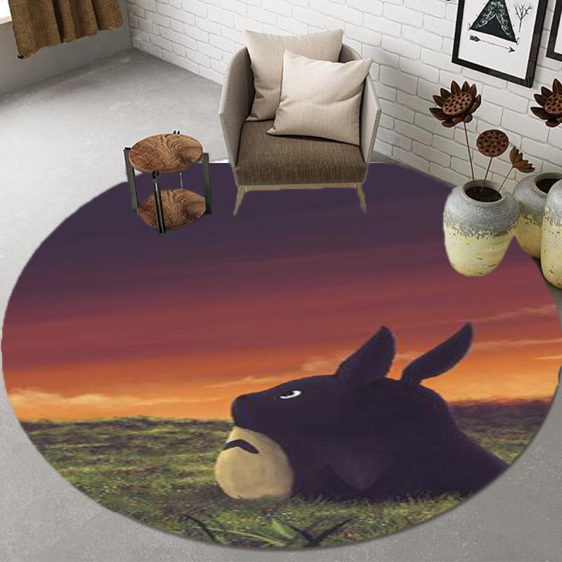 2023 Animation Cartoon 3D Rugs Round Mats Round Rugs Bathroom Mats Home Decoration Kitchen Rugs Living Room Rugs Non-slip Rugs