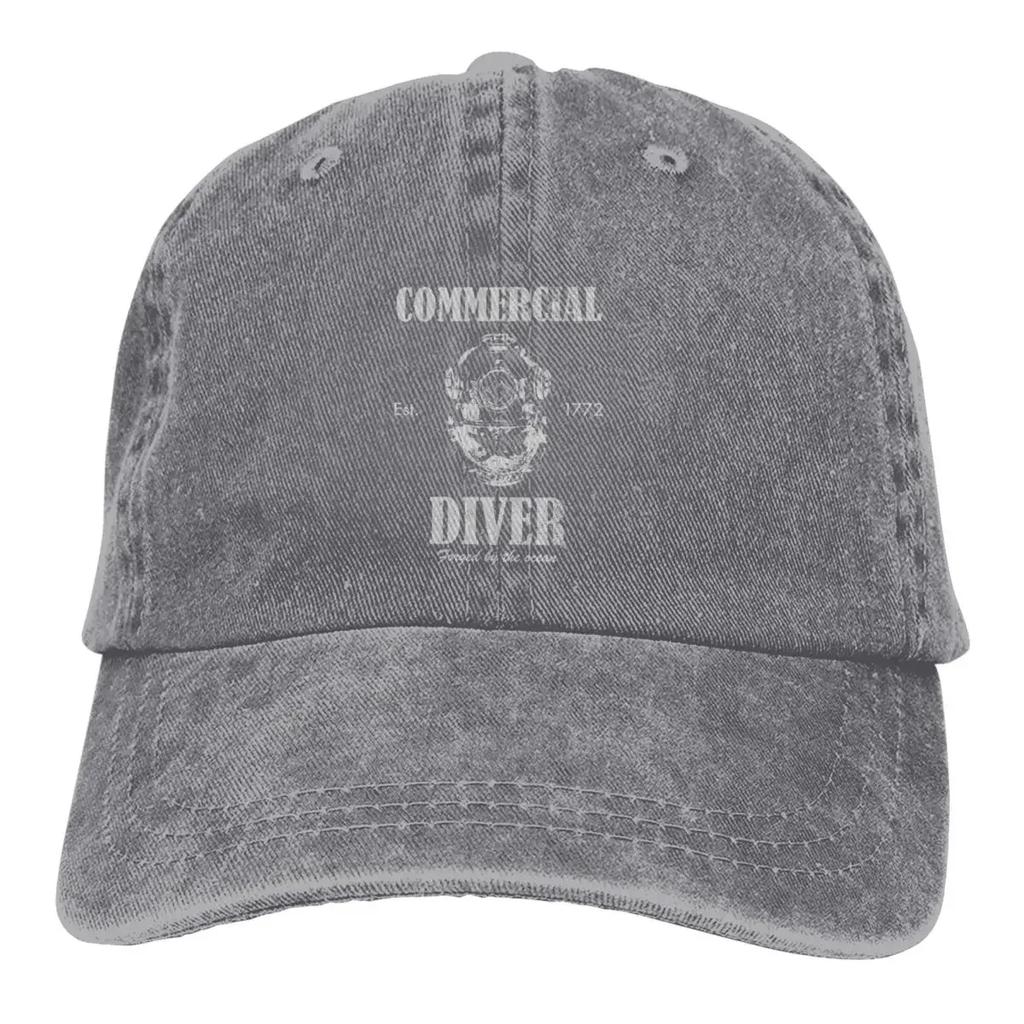 Summer Cap Sun Visor Commercial Diver Hip Hop Caps Dive Scuba Diving Cowboy Hat Peaked Trucker Dad Hats