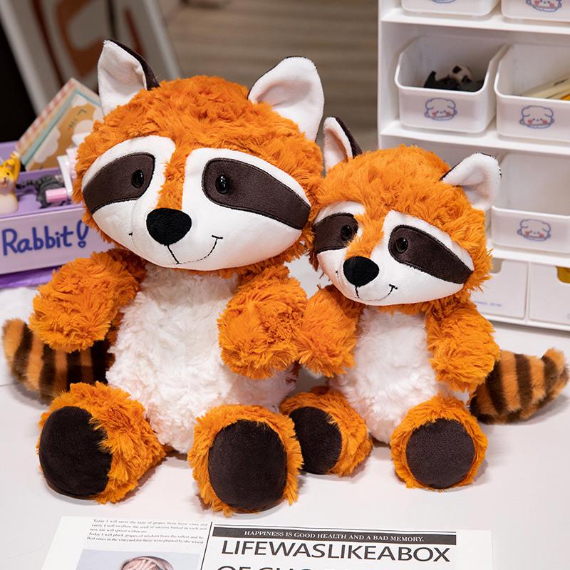 NICI Forest Friends Plush Set: Fox, Raccoon, Wolf, Monkey - Perfect for Children's Birthdays