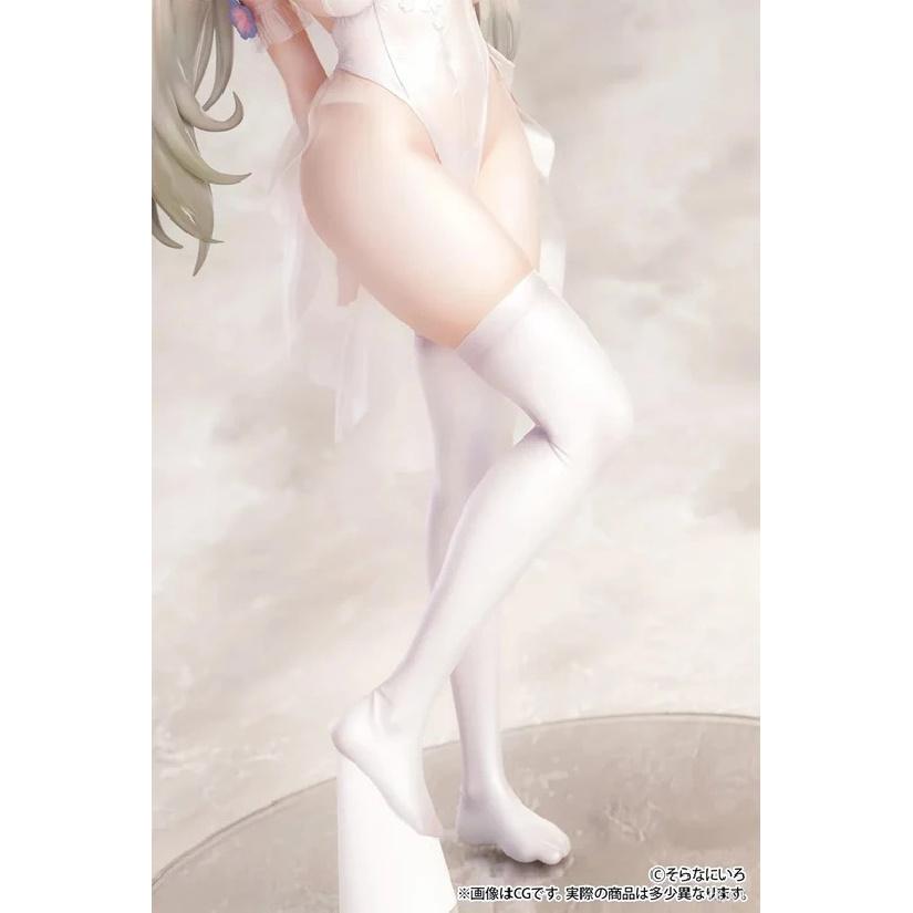 25CM  Anime Figure B Full Pure White Elf Cute Girl 1/6 Scale Anime PVC Action Figures Adult Collection Model Toys