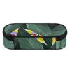 Pen Case Large Capacity Secure Zipper Durable 300D Polyester with Mesh Pocket Removable Divider and Pen Slots for Classroom Use