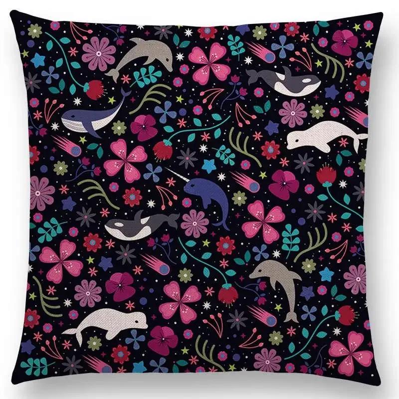 Neueste Niedliche Cartoon-TiereKissenbezug Fuchs Flamingo Katze Schwan Vogel Narwal Kissenbezug Design Verfügbar