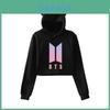 Bts Bangtan Boys Love Yourself Tear Navel Hoodie With Cute Cat Ear Design In Multiple Color Options