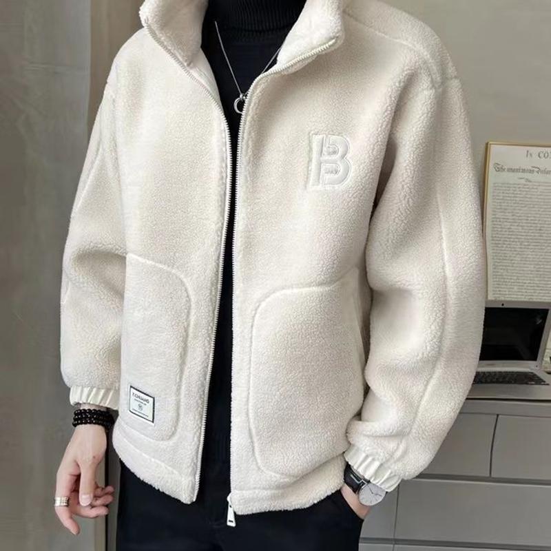 Men's Thickened Coat Winter Trendy Overcoat Loose Fitting Hooded Warm Weather Jacket