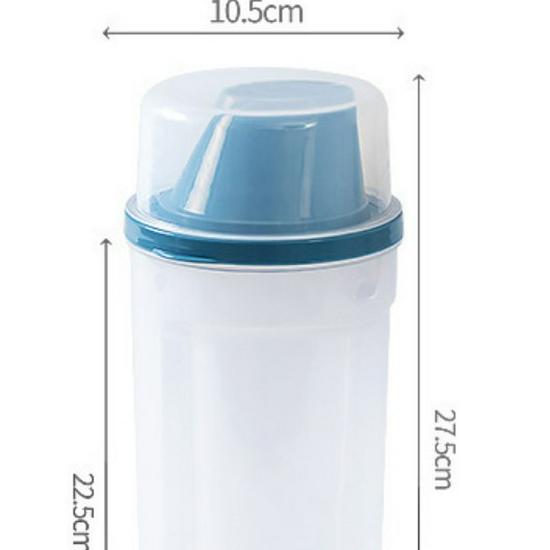 Transparent Plastic Kitchen Storage Jars - Airtight for Fresh-Keeping of Milk Powder and Grains