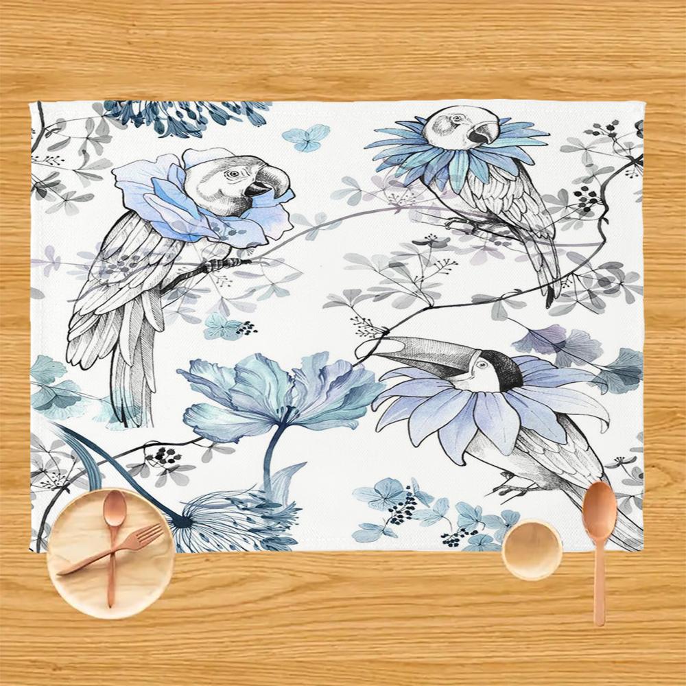 1PC flowers Placemats Dining Table Table decoration 1PC 30x45CM