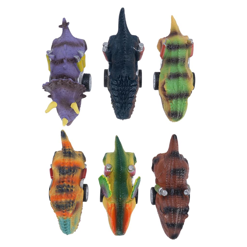 6PCS Dinosaur Toys Pull Back Cars Educational Interactive Artfully Crafted Dinosaur Car Toy Set for 