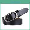 Elliptical Alloy Buckle Leather Womens Belt For Casual And Office Use
