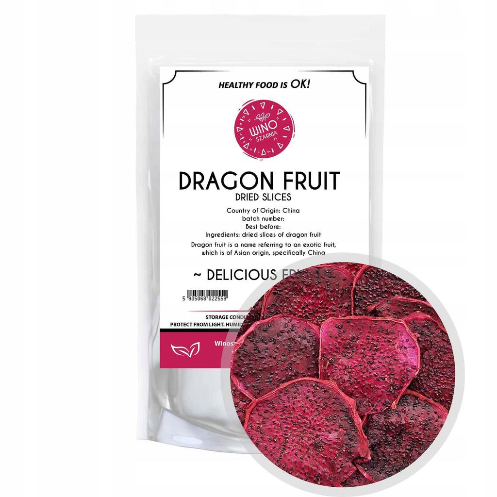 Dračí ovoce Plátky Pitaja, Dragon Fruit - 500g
