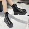 Winter Comfortable Lace Up Plus Size Horse Boots Fashionable New Round Toe Thick Sole Anti Slip Casual Work Boots For Women
