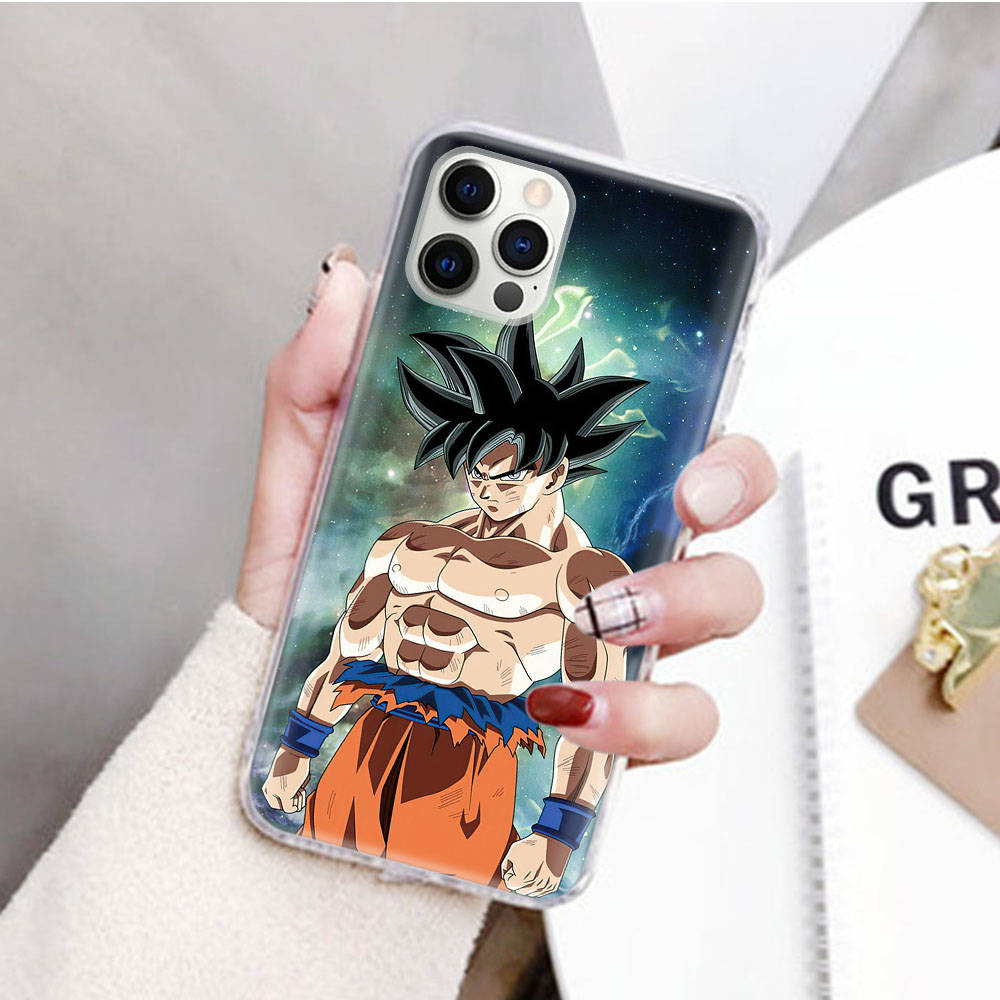 JW83 Dragon Ball Goku Transparent Case for Samsung A04 A14 A23 M33 M53 Realme 10 9 C35 C55 VIVO Y02 X80 Infinix Hot 30 Note 11 Tecno Spark 8P Pro
