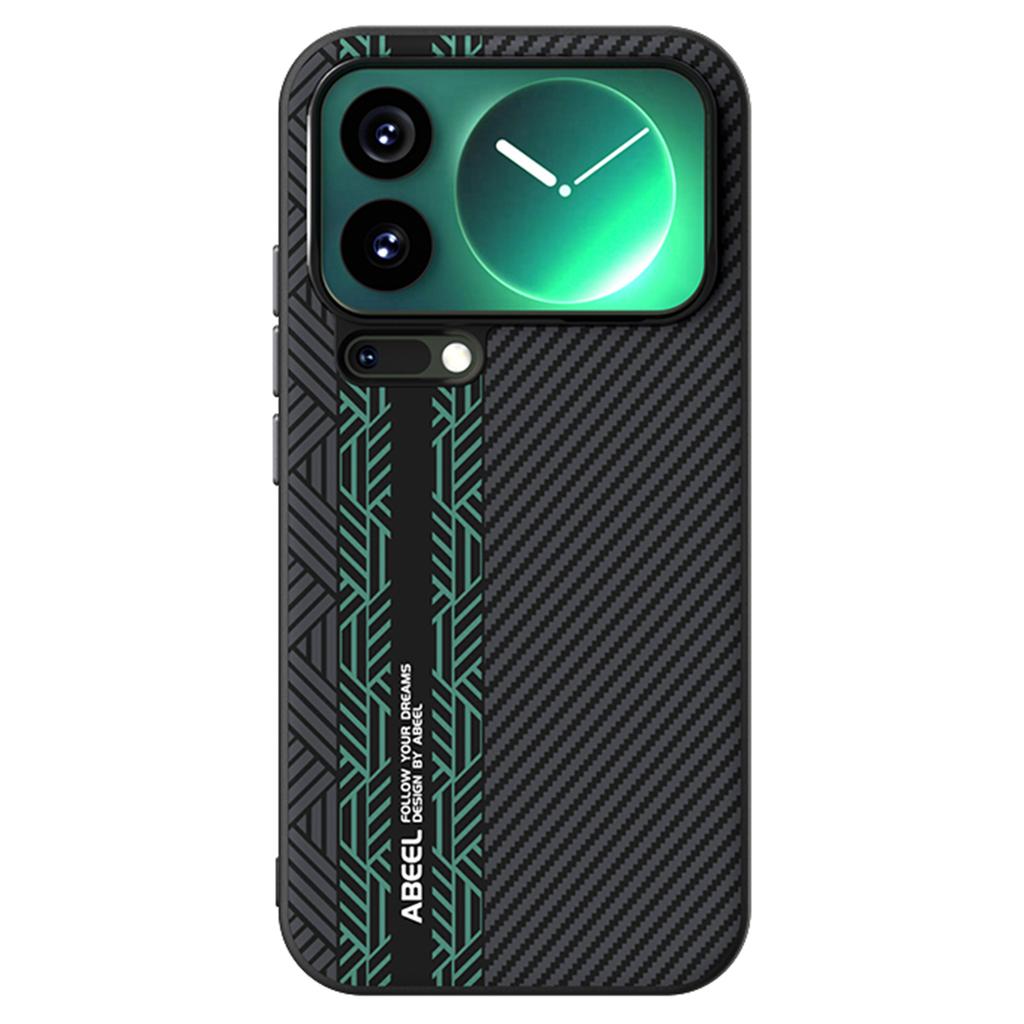 ABEEL For Xiaomi 17 Pro Max Magnetic Case PC + TPU + Aluminum Alloy + PU Leather Slim Phone Back Cover