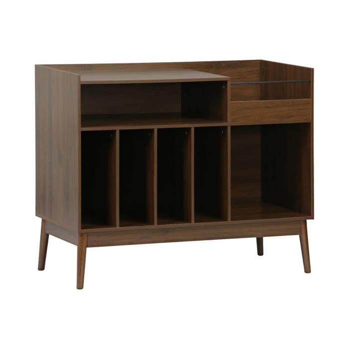 Móvel vinil vintage decoração madeira 100cm NEPAL