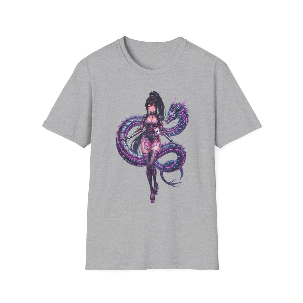 Cyber Punk Anime Shirt, Dragon Girl Anime, Waifu Anime Shirt, Unisex