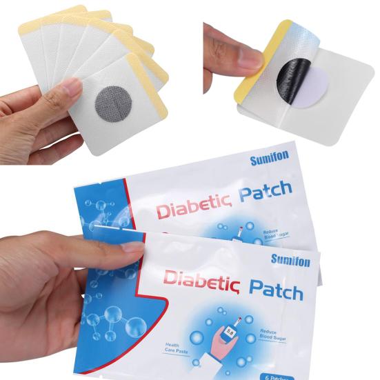 6Pcs/Pack Blood Glucose Sugar Reduction Balance Diabetes Patches Health Care