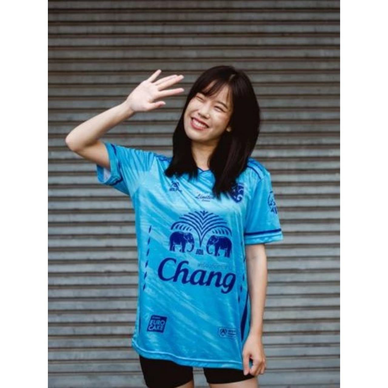 

Футболка сборной Таиланда по футболу SOCCER NATION TEAM JERSEY SHIRT HOME FAN Print V Neck Unisex Men Women Quick Dry Short Sleeve Uniform Elephant Logo Sport S