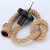 Rustic Hemp Rope Double-Head Chandelier