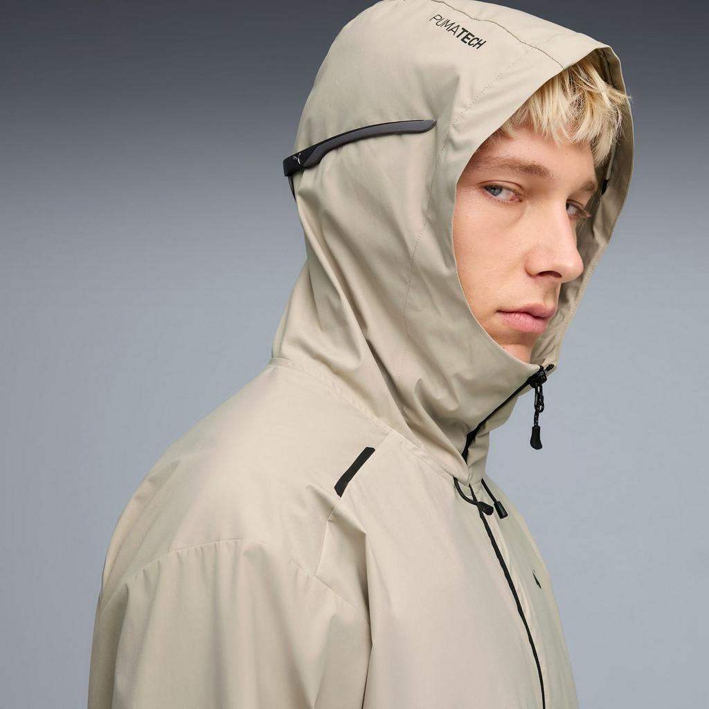 Puma PUMATECH RELAXED WOVEN men's hooded jacket beige 63441961 r S