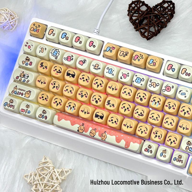 Usagi Cute Personality Theme Five-Sided Dye-Sublimation Mechanical Keyboard Keycaps
