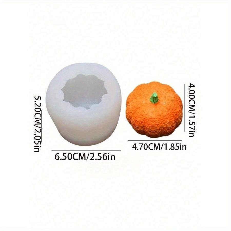 Silikonformar för att göra ljusstakar av pumpa, silikonformar för lönnlöv, 3D-silikonformar för pumpa för gjutning av epoxiharts Thanksgiving