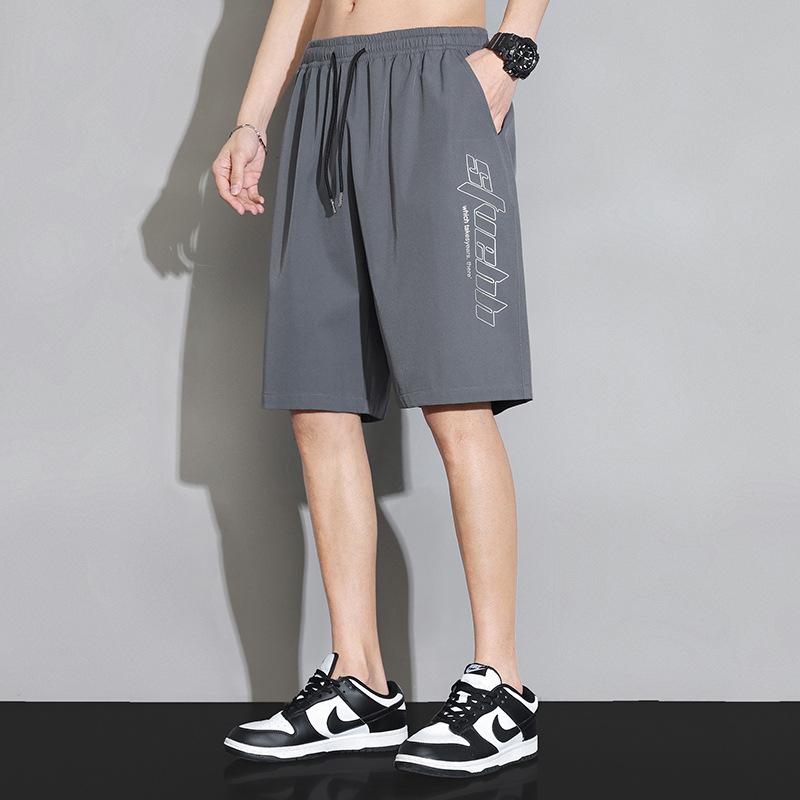 Eisseidenhose für den Sommer, dünne Herrenhose, lockere gerade Hose, weites Bein, 9 Zoll große Anzughose, Freizeithose