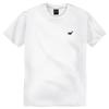 OKSTAR Light Cotton 30-Count Mini Whale Embroidered Short Sleeve Tee