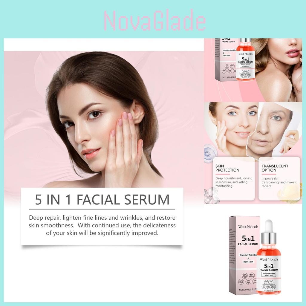 West Month Multi-effect Serum For Skin Improvement With Vitamin C And Niacinamide Brightening Formula