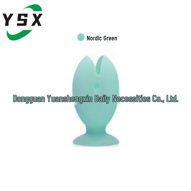 Silicone Fish Toothbrush Holder & Wall-Mount Suction Set