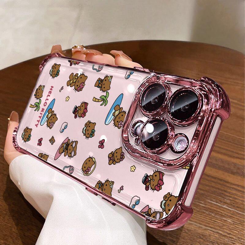 Case For Samsung Galaxy S26 S25 Ultra A57 A56 A16 A54 A55 A07 A35 S24 S23 Ultra Plus FE 5G Soft Hello Kitty Shockproof Casing