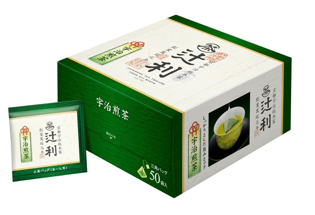 Tsujiri Triangular Tea Uji 50p Bags, Sencha,