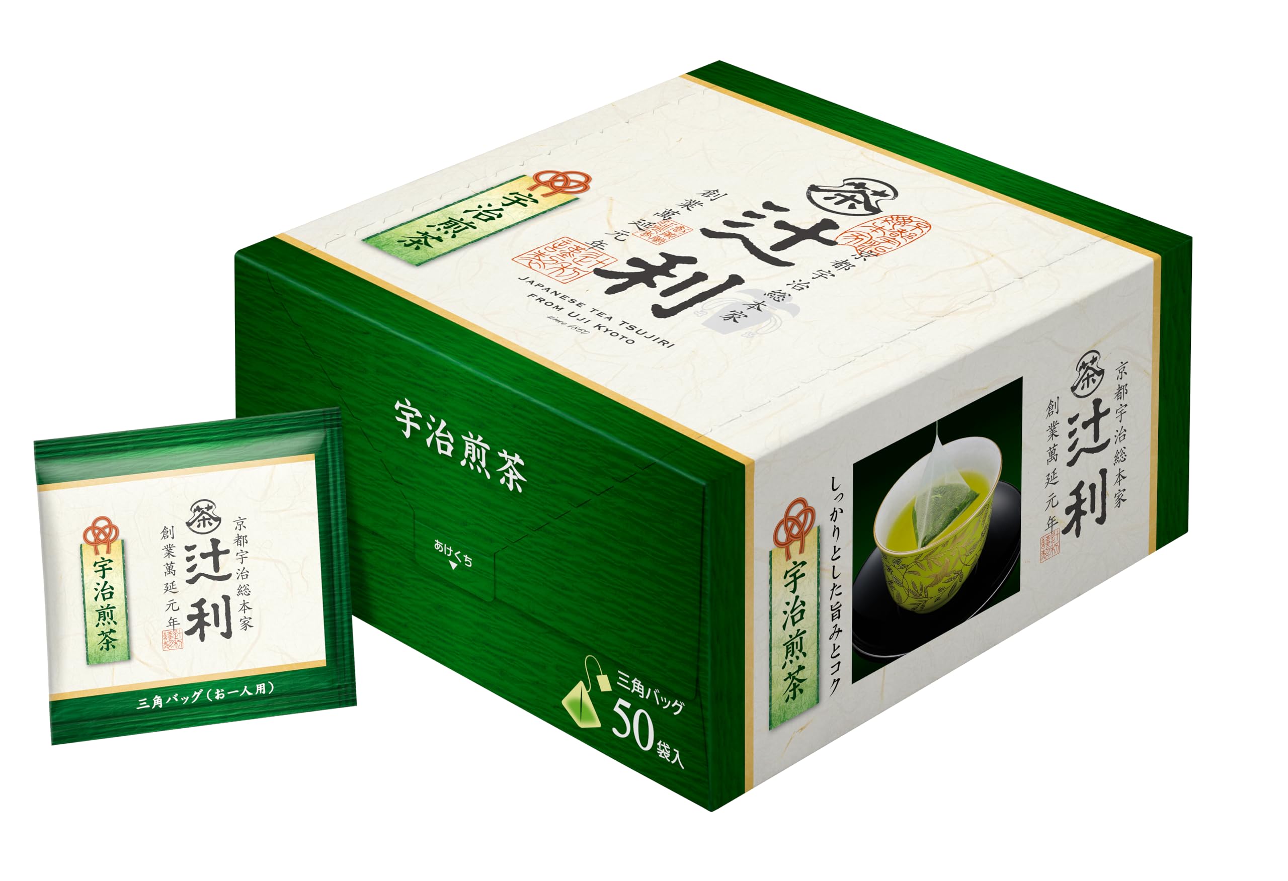 

Tsujiri Triangular Tea Uji 50p Bags, Sencha,